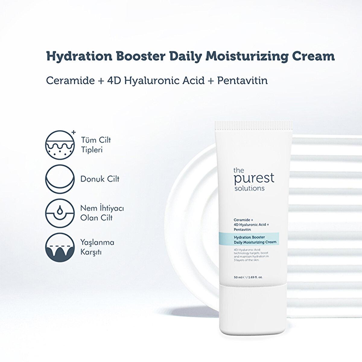 The Purest Solutions Moisturizing Face Cream with Hyaluronic Acid &amp; Shea Butter - Anti-Aging Skincare for Dry Skin