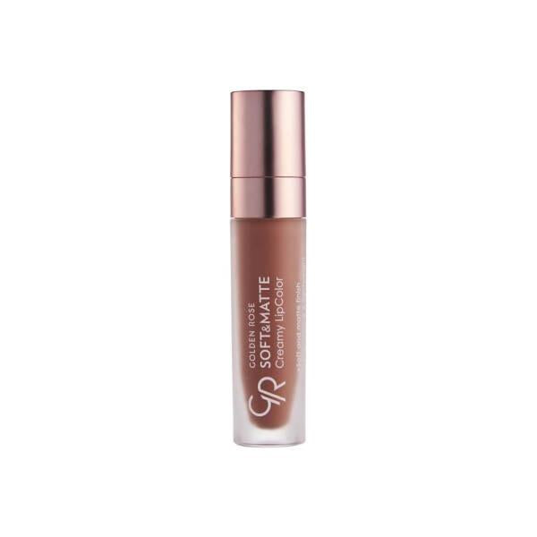 Golden Rose Matte Lip Color - Soft &amp; Creamy, Long-Lasting Moisturizing Lipstick for Individuals Seeking Comfort &amp; Sophistication