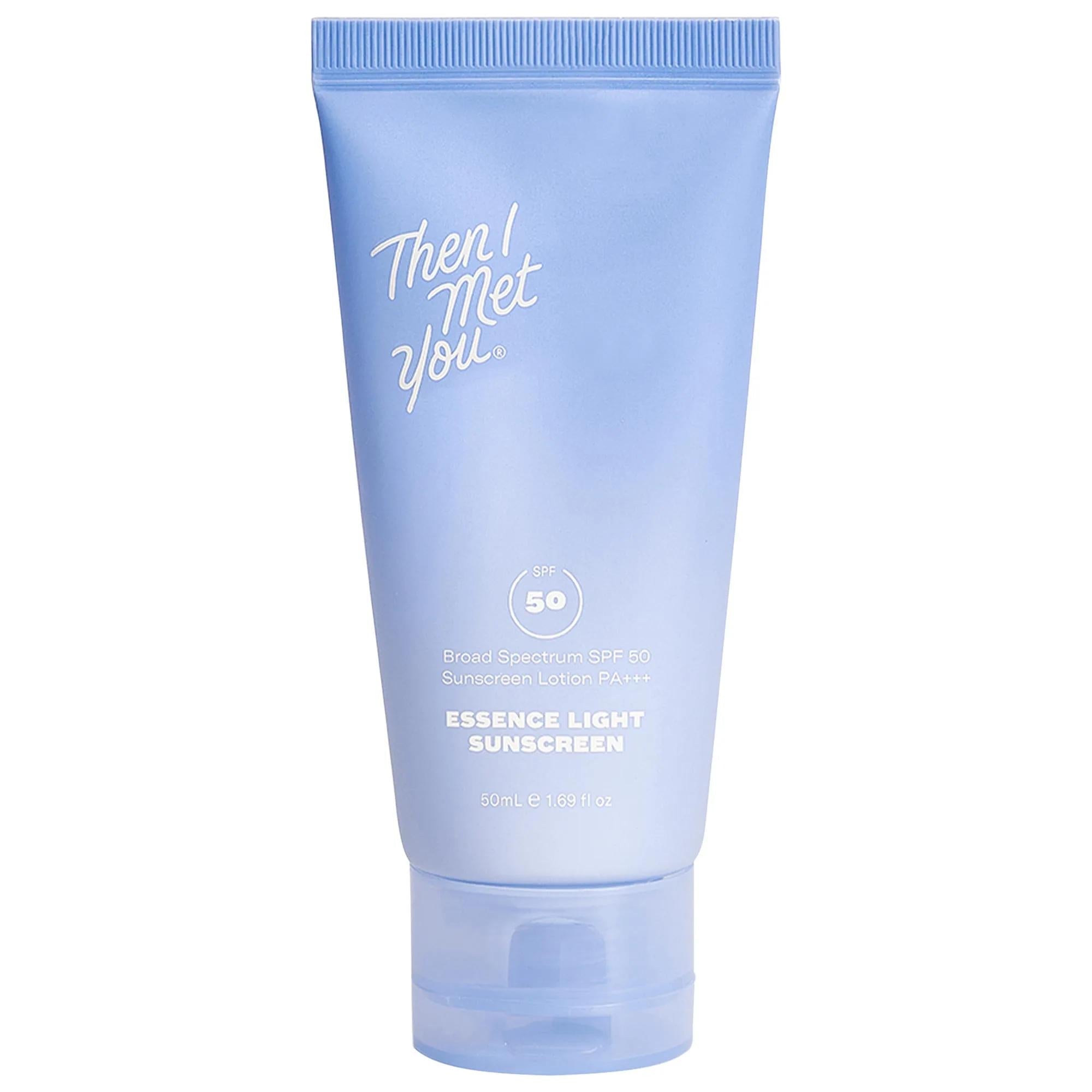 Essence Light Sunscreen Broad Spectrum Moisturizer SPF 50 PA +++ - Korean Sunscreen with Hyaluronic Acid &amp; Provitamin B5