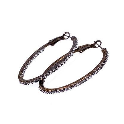 Crystal Oval Hoops Collection