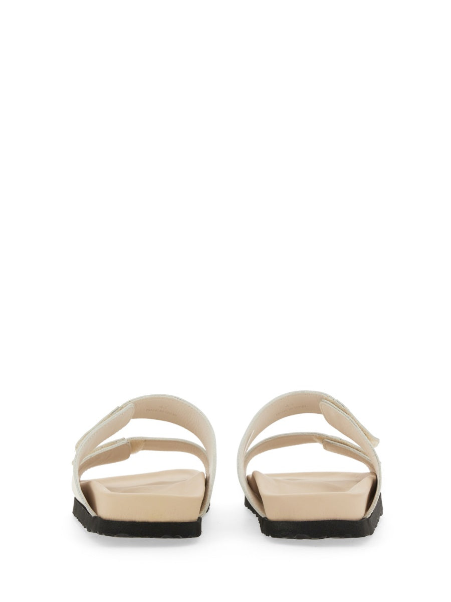 PALM ANGELS Logo Sandals for Men with Rubber Sole - 2 CM Height