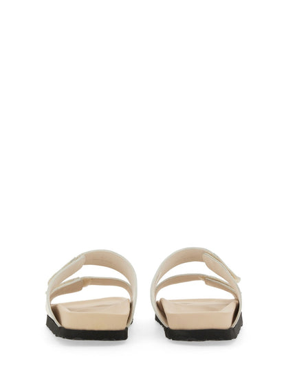 PALM ANGELS Logo Sandals for Men with Rubber Sole - 2 CM Height