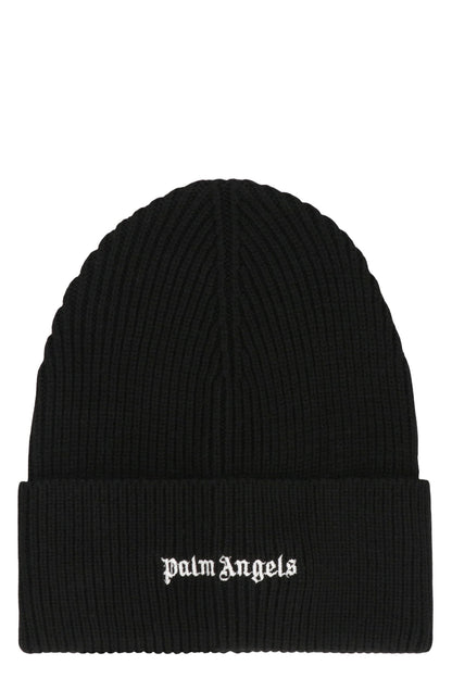 PALM ANGELS Knit Cap with Logo - Men&
