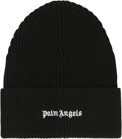 PALM ANGELS Knit Cap with Logo - Men&