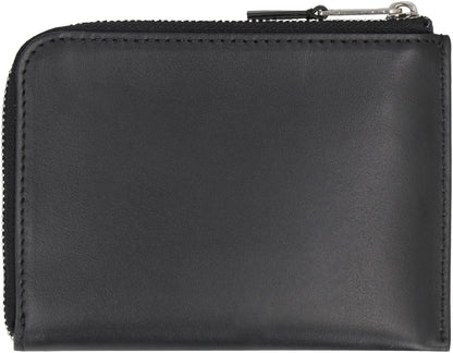 PALM ANGELS Mini Leather Card Holder