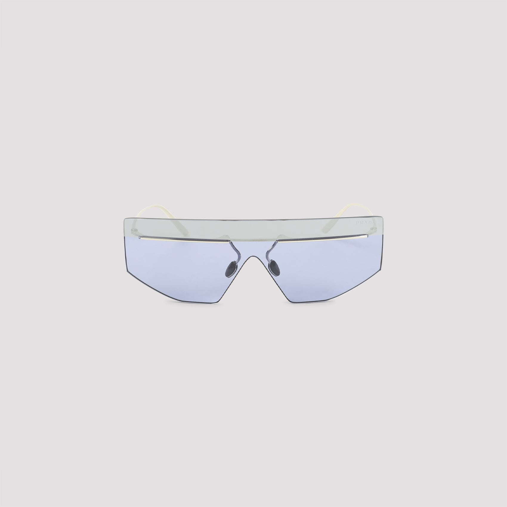 PRADA Sleek Mask Design Metallic Sunglasses