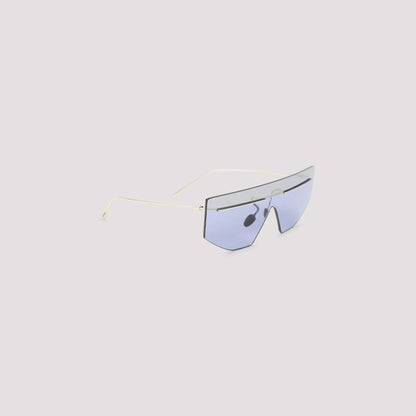 PRADA Sleek Mask Design Metallic Sunglasses