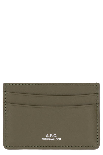 A.P.C. Mini Leather Card Holder with Four Slots