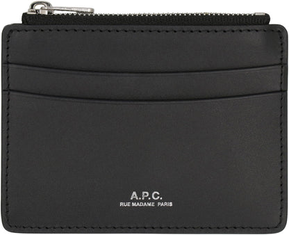 A.P.C. Mini Leather Card Holder