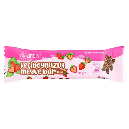 Life In Carob &amp; Strawberry Fruit Bar 35g