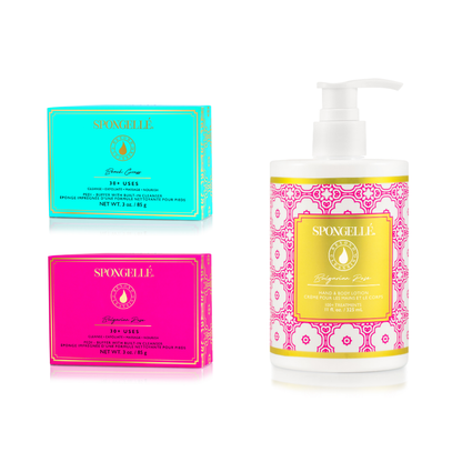 Beach Grass &amp; Bulgarian Rose Pedi Buffer and Body Lotion Set