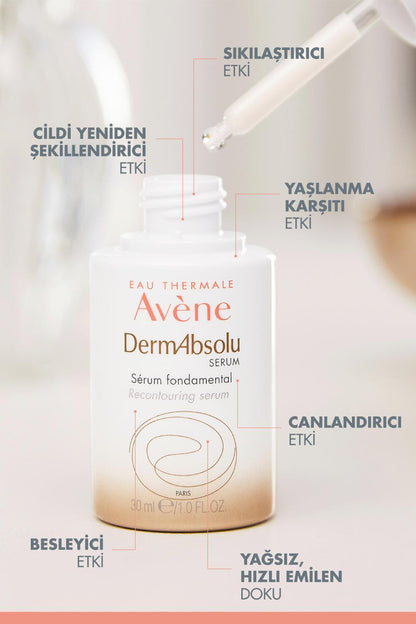 Avene DermAbsolu Anti-Aging Facial Serum for Loss of Firmness &amp; Elasticity - 1.01 fl oz