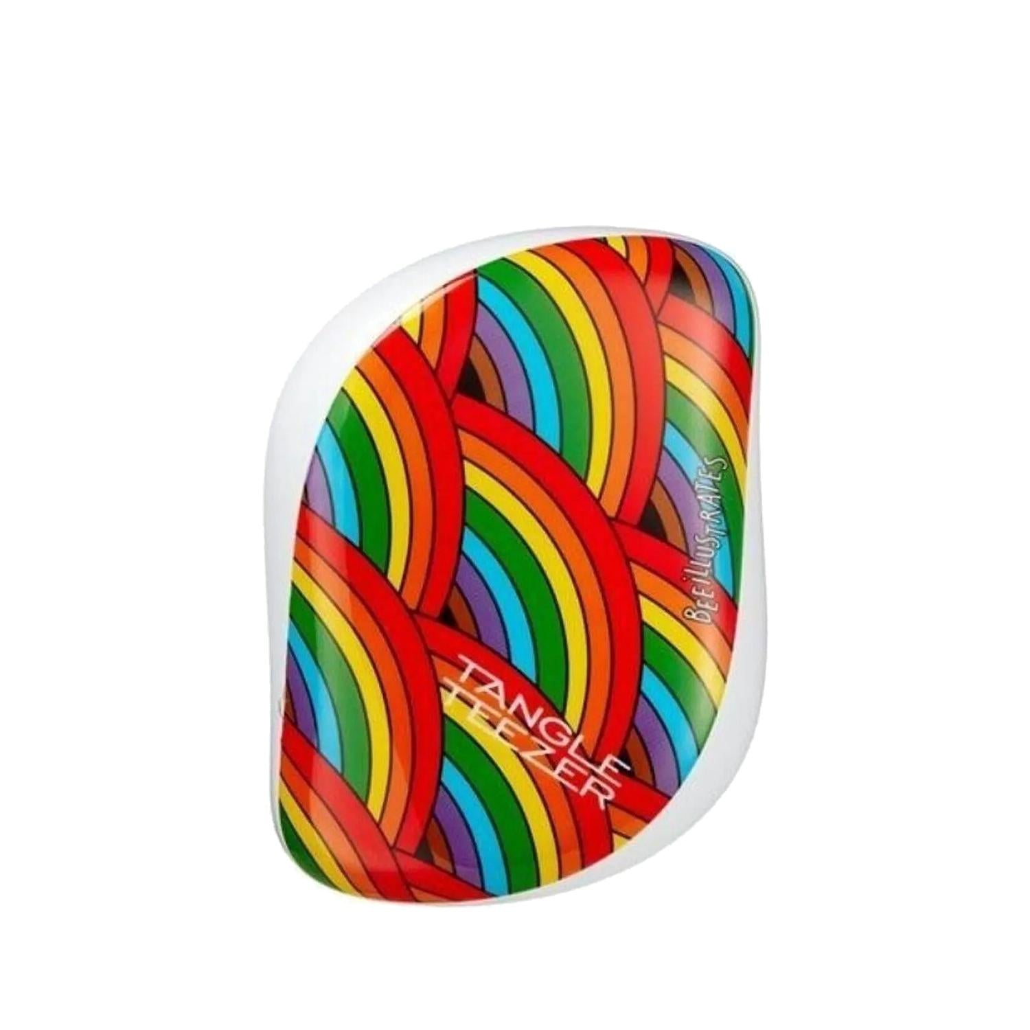 Tangle Teezer Compact Styler Rainbow Galore Hair Brush - Detangling &amp; Styling Made Easy
