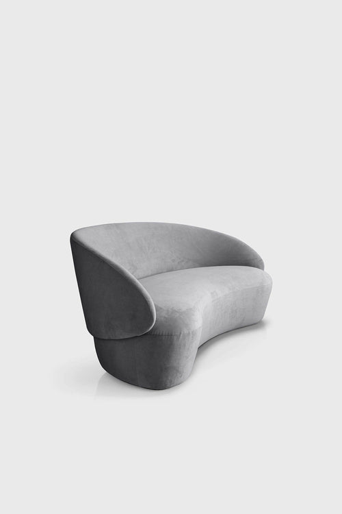 Naïve Sofa plush three-seater in elegant modern living room setting