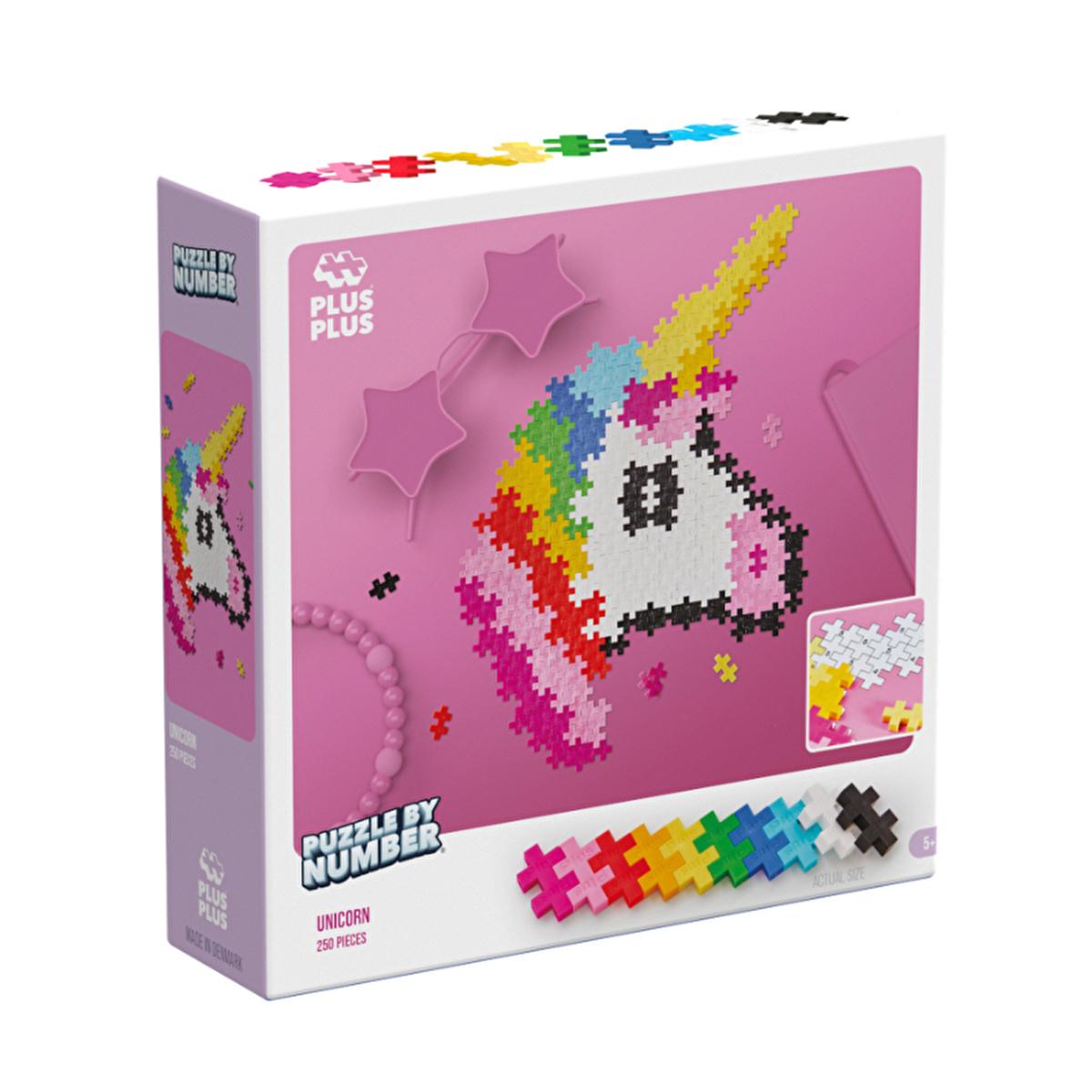 Plus Plus Unicorn Puzzle - 250 Piece Educational Toy for Kids - Creative Play, Develops Fine Motor Skills &amp; Problem-Solving
