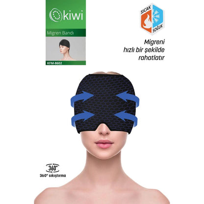 Kiwi Hot &amp; Cold Compress Migraine Relief Band KFM-8602