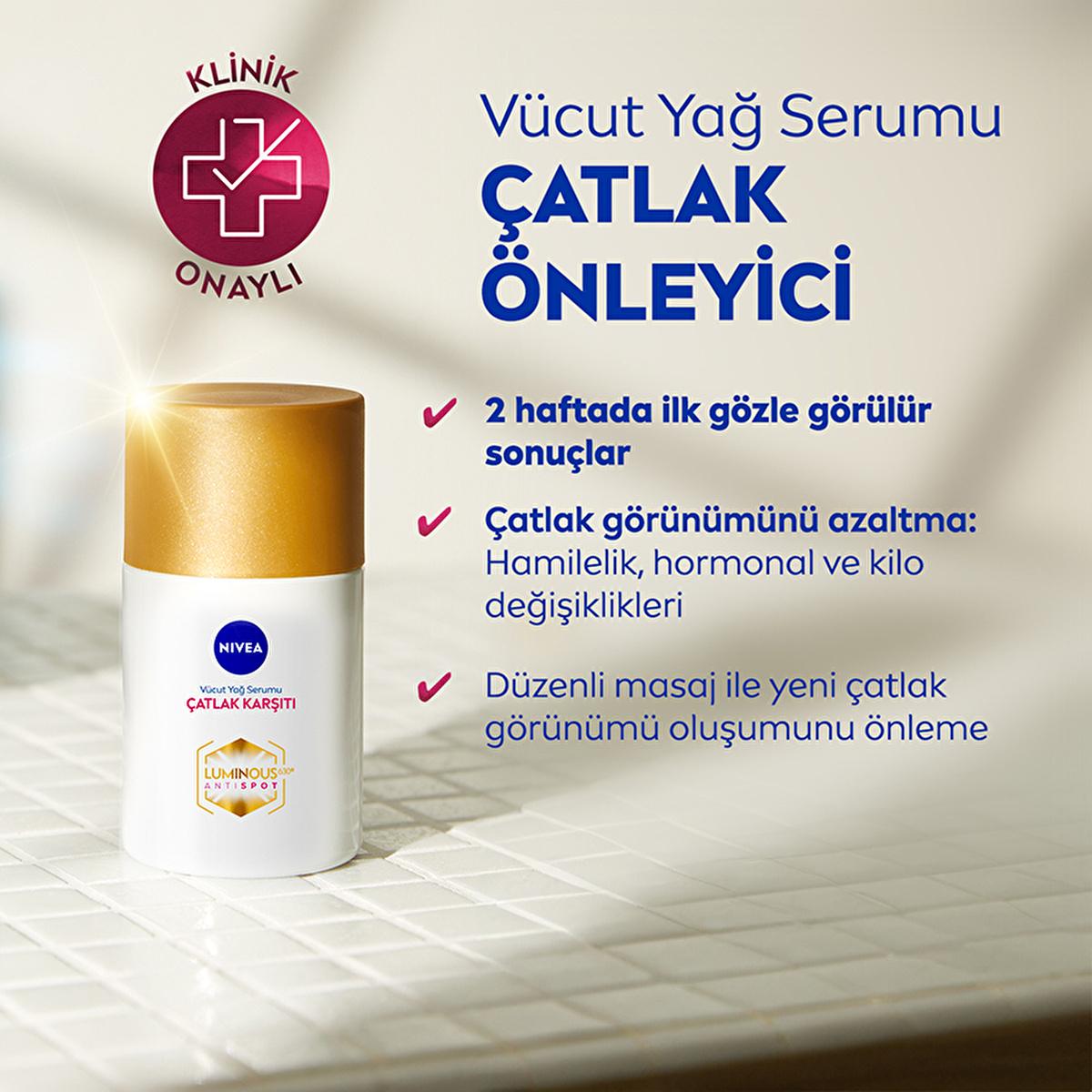 NIVEA Luminous Stretch Mark Serum - Body Moisturizer for Stretch Marks with LUMINOUS630, Long-Lasting Hydration &amp; Anti-Stretch Mark Body Oil