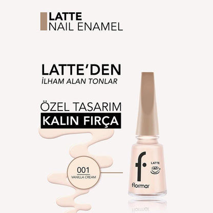 Flormar Glossy Intense Color Nail Polish in Vanilla Cream