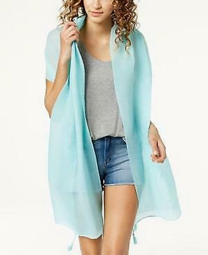 INC International Concepts I.N.C. Tassel Pleated Wrap &amp; Sarong Cover-Up,One Size