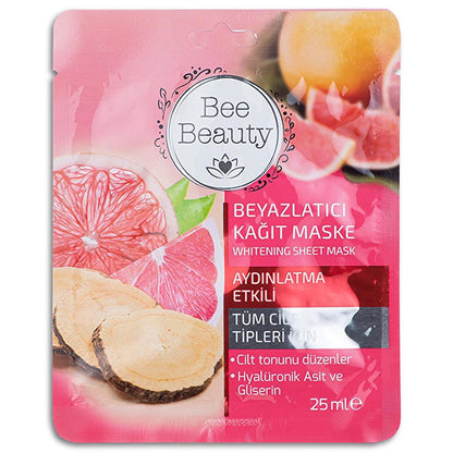Bee Beauty Sheet Mask Set Hydrating &amp; Refreshing 3-Pack 25 ml
