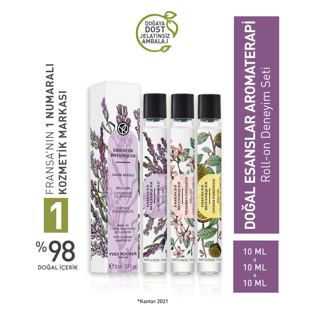 Natural Essences Aromatherapy Roll-On Experience Set - Natural Stress Relief &amp; Mood Enhancement with Lavender, Lemon &amp; Neroli