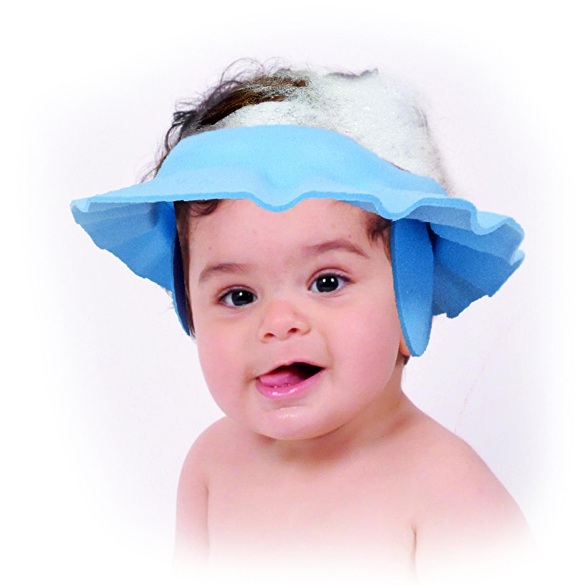 Sevi Bebe Baby Bath Cap - Soft Eva Material, Adjustable Size for Comfort &amp; Safety
