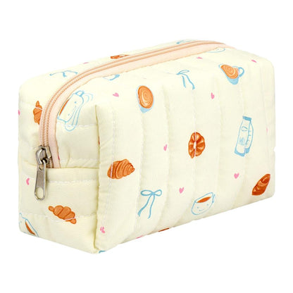 Eklips Quilted Croissant Makeup Bag Cosmetic Pouch