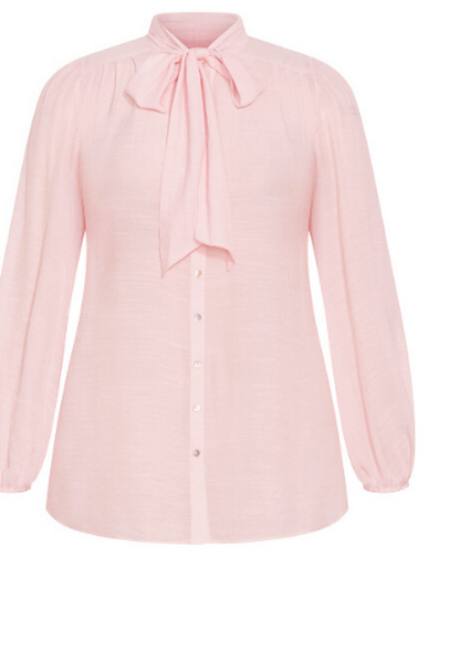City Chic Arianna Top - pink, Size XS-14