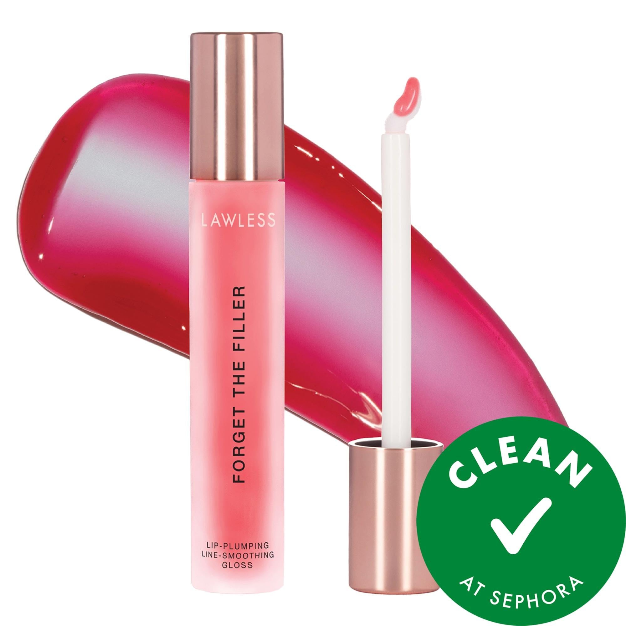 Forget The Filler: Jumbo Queen Size Lip Plumper Gloss - Volumizing Hyaluronic Acid &amp; Shea Butter for Fuller, Smoother Lips