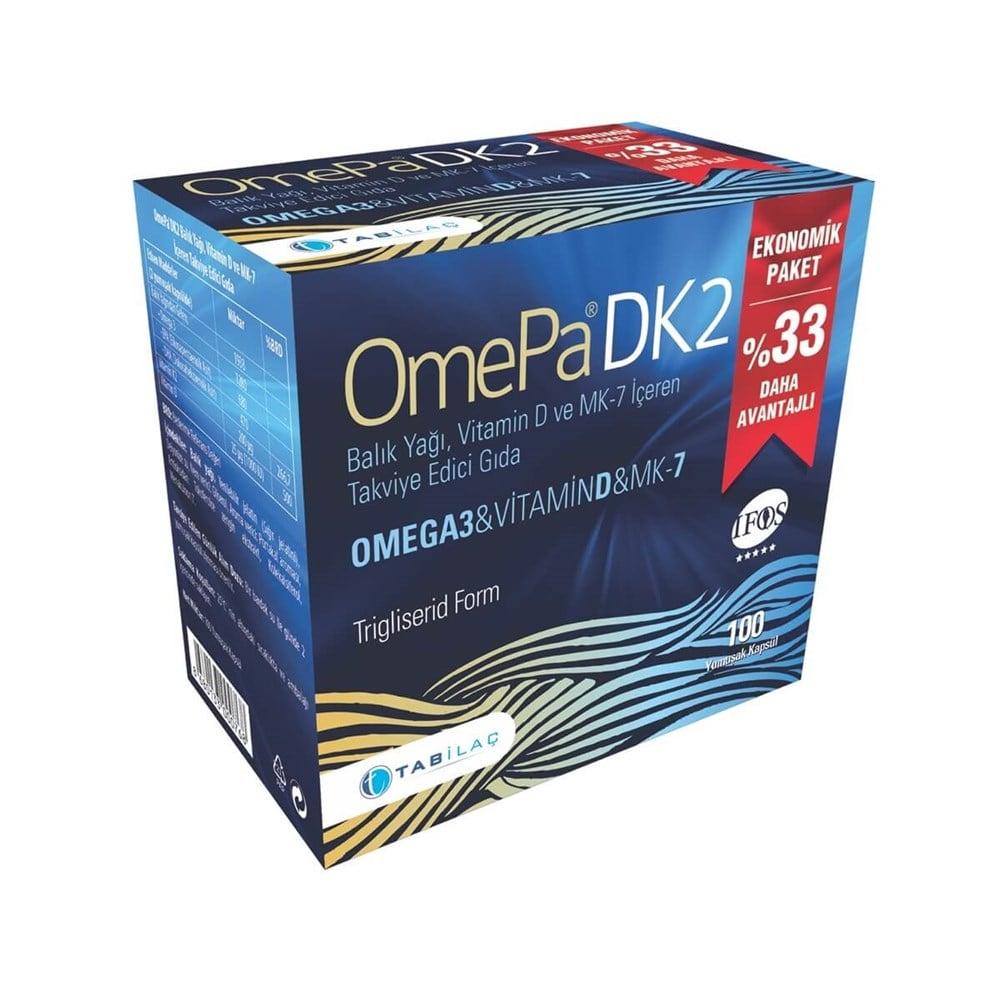 OmePa Omega-3, Vitamin D &amp; K2 - 100 Soft Capsules