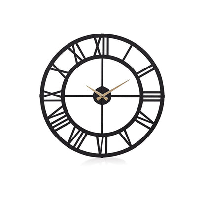 Muyika 50x50cm Modern Metal Wall Clock - Silent Sweep Mechanism, Decorative Home Accent