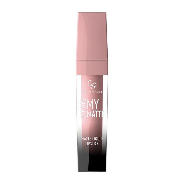 Golden Rose Matte Liquid Lipstick - Long-Lasting, Intense Color &amp; Comfortable Wear