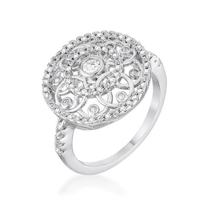 .5 Ct Interlocking Circles Ring with CZ Size 5