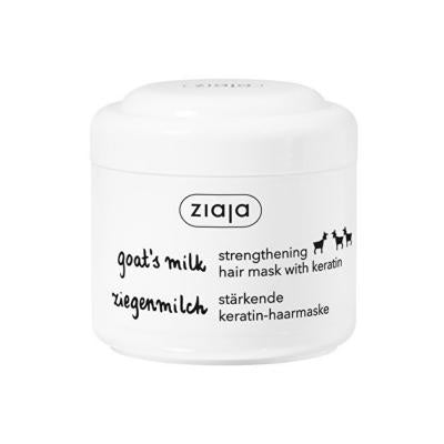 Ziaja Goat Milk Hair Mask - Intensive Repair for Damaged, Dry, Brittle Hair - Keratin &amp; Protein Treatment, 6.76 fl oz