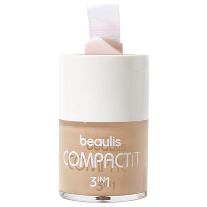 Beaulis 3-in-1 Compact Makeup - Foundation, Blush, Concealer for Natural Look