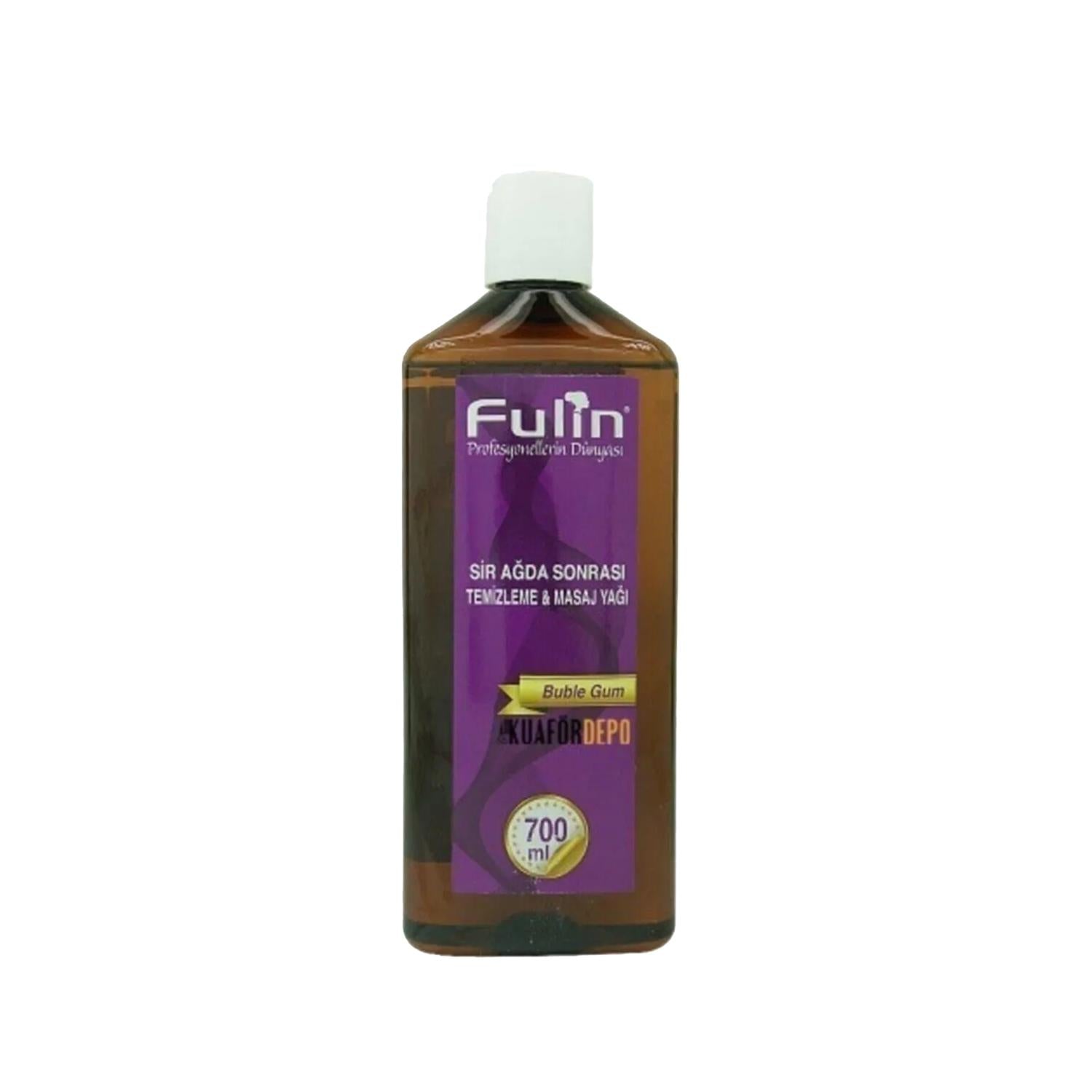Fulin World Touch Bubble Gum Scented Massage Oil &amp; Wax Removal - 650ml