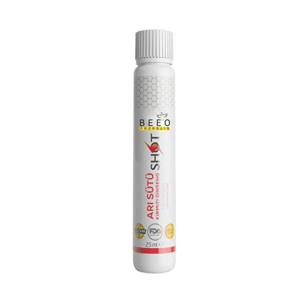 Beeo Propolis Royal Jelly Red Ginseng Shot: Natural Energy &amp; Immunity Support - Honey Sweetened, Convenient Daily Supplement