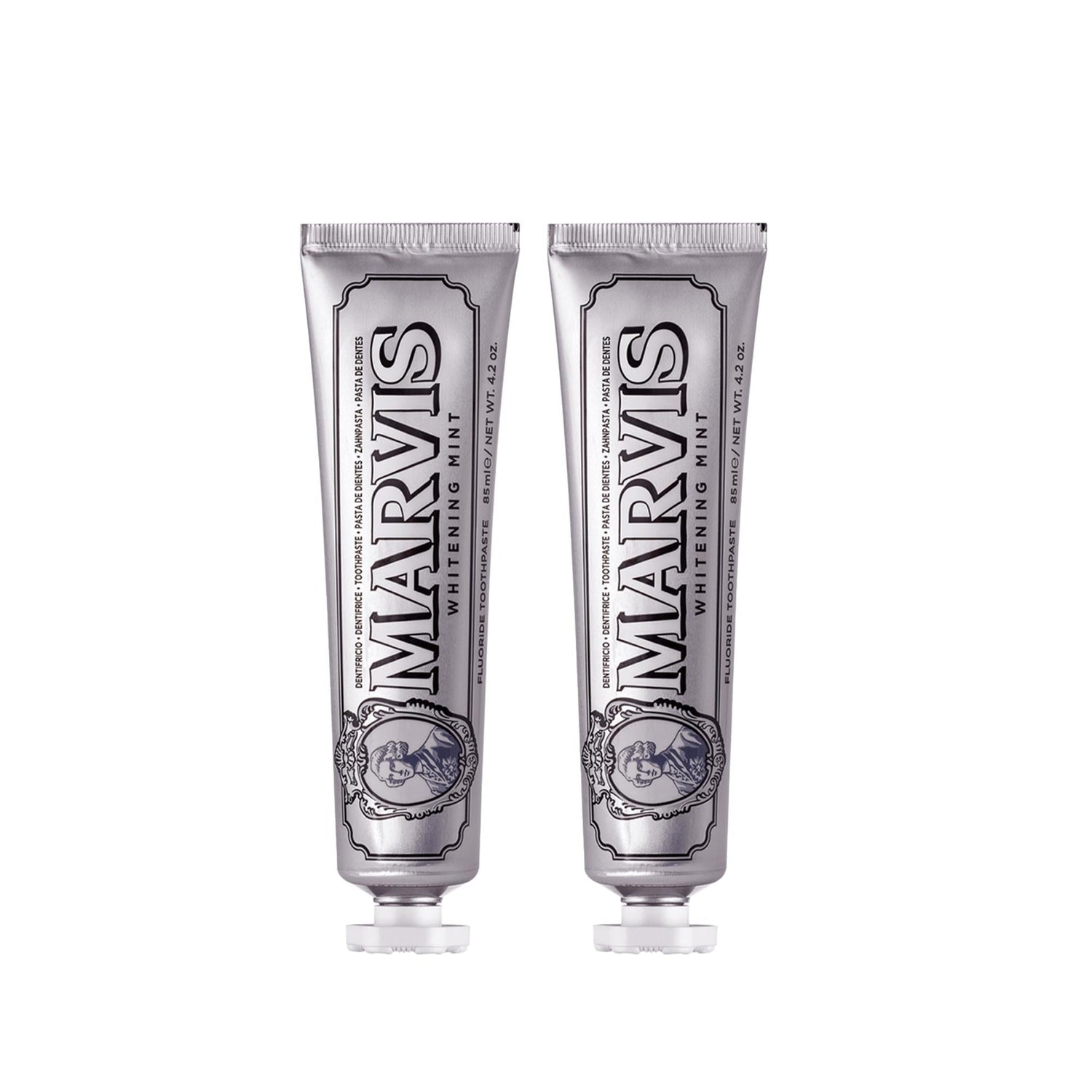 Marvis Whitening Mint Toothpaste 2-Pack: Achieve a Brighter, Confident Smile with Premium Oral Hygiene - Best Teeth Whitening Solution