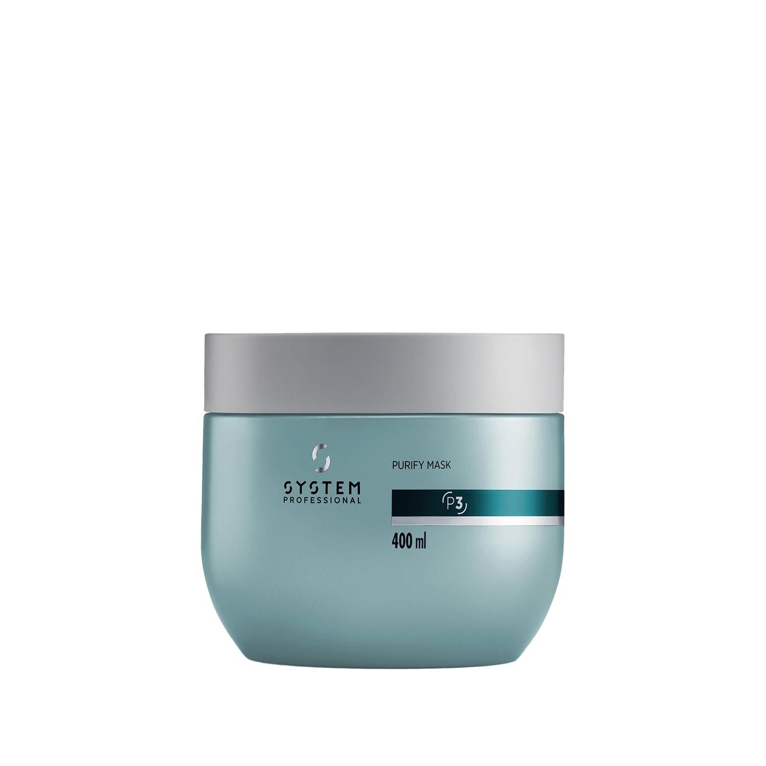 Wella System Professional Purify Anti-Dandruff Hair Mask - 400ml, Scalp Purifying Treatment for Dandruff Control