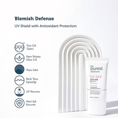 The Purest Solutions Anti-Aging Sunscreen SPF 50+ - Moisturizing Broad-Spectrum Protection for Sensitive Skin