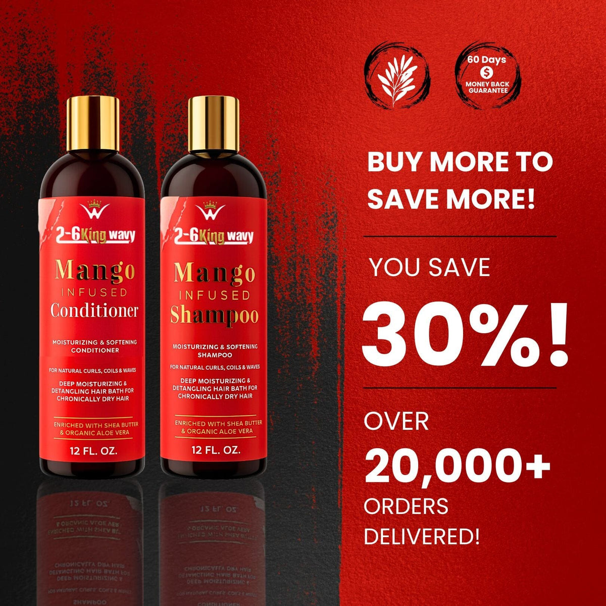 Mango Shampoo &amp; Conditioner Duo for Dry Hair