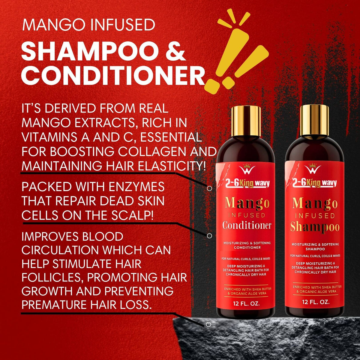 Mango Shampoo &amp; Conditioner Duo for Dry Hair