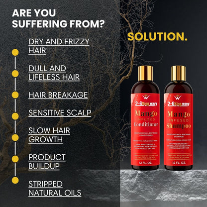 Mango Shampoo &amp; Conditioner Duo for Dry Hair