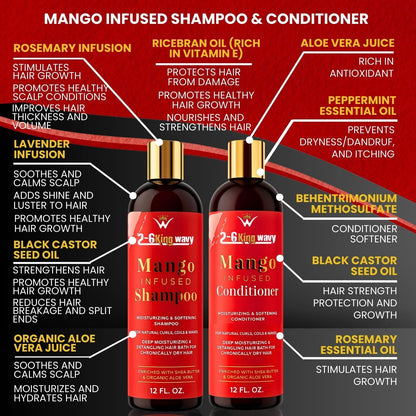 Mango Shampoo &amp; Conditioner Duo for Dry Hair