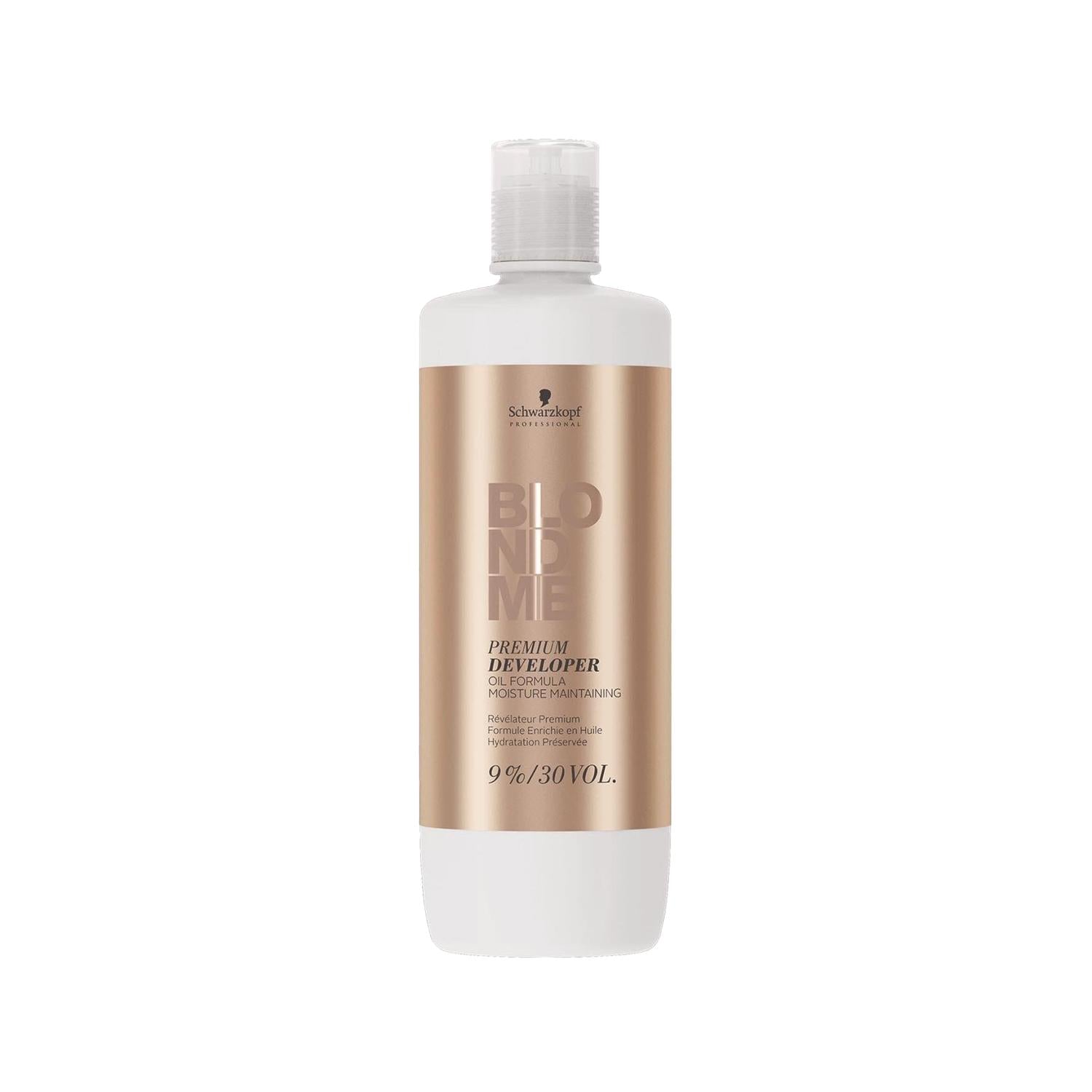 Schwarzkopf Blondme Premium Care Developer %9 30 Volume Oksidan 1000ml - Professional Hair Coloring &amp; Bleaching Solution
