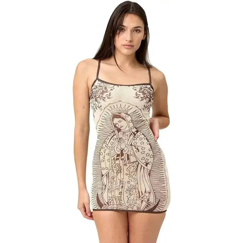 Weird Puss Art Print Dress Women Low-Neck See Through Skinny High Elasticity Sexy Midnight Summer New Trend Hottie Mini Bodycon by Dropshipman