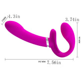 Silicone Dildo Dual Lesbian Wear Strapless Double Dildo Vibrator Couple Sex Toys Strap on Dildo G-spot Flirting Penis Anal 18 SHOPEZRA L.L.C.