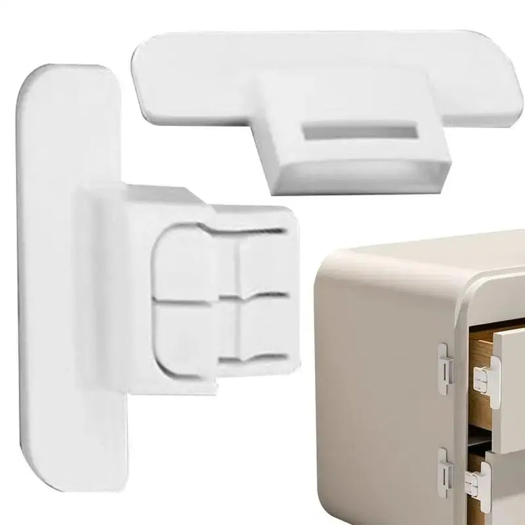 Refrigerator Locks Refrigerator Child Lock Self-Adhesive Fridge Closer Fixed Buckle for Glass Metal Protection Kids Adults Home SHOPEZRA L.L.C.