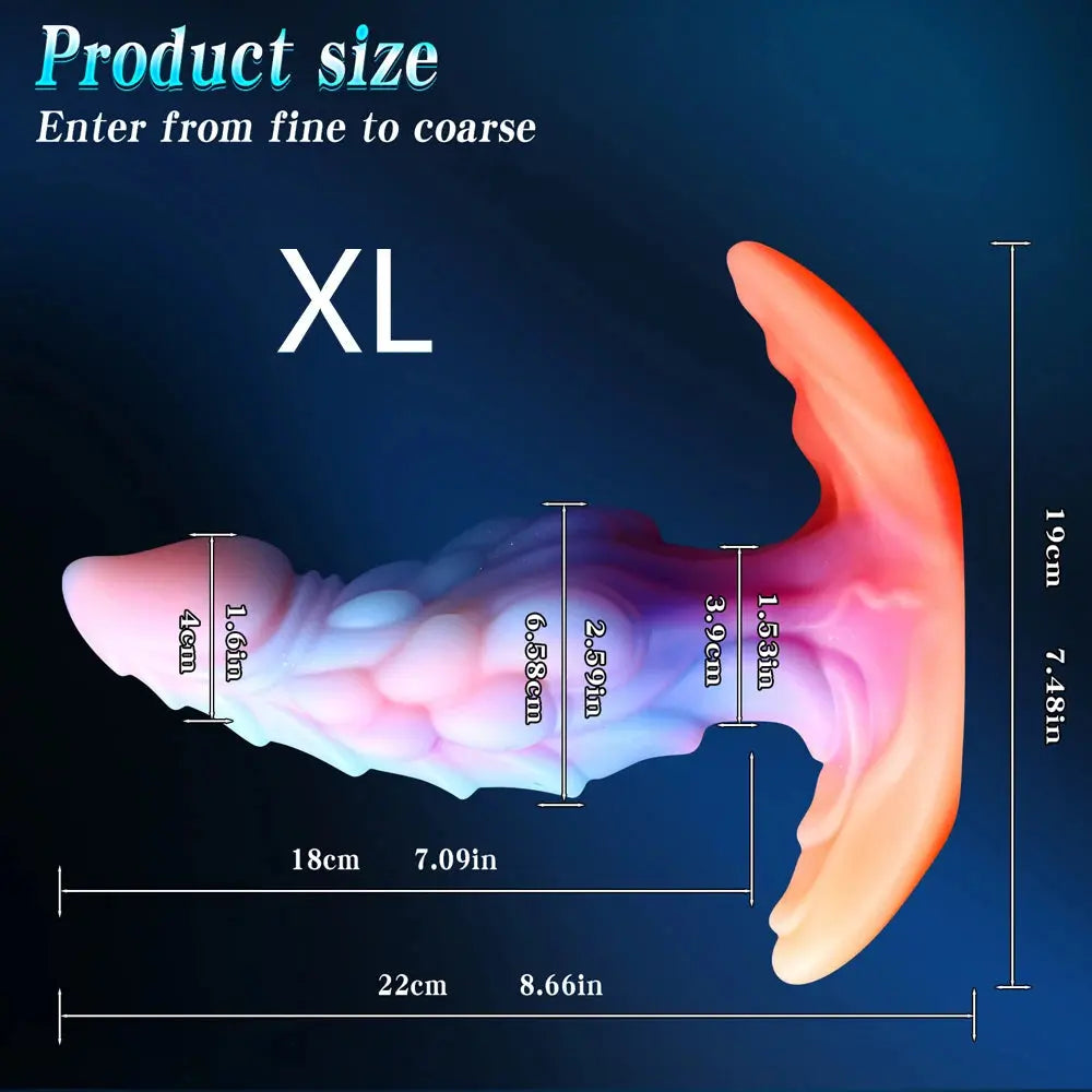 Luminous Monster Dildo Wearable Anal Plug Soft Penis Anal Dildo Sex Toys For Women Men Masturbator Butt Plug Dilator Training SHOPEZRA L.L.C.