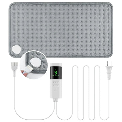 30*60cm Electric Heating Pads for Back Neck Shoulder Home Office Washable Winter Warm Blanket 4 Timer 9 Temperature Control